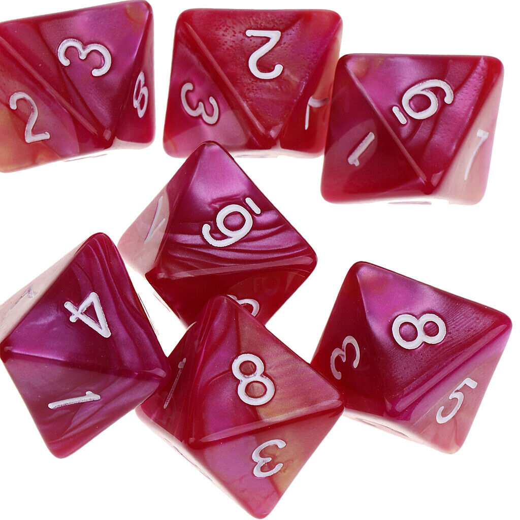 Multi-sided Dice Polyhedral Dice D8 For D&D RPG MTC Table Games Pack Of 20