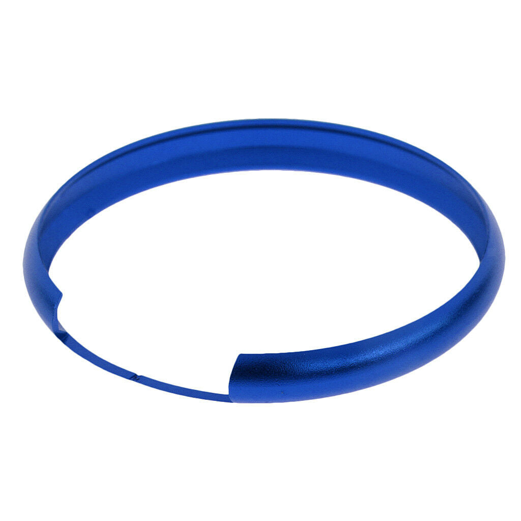 Aluminum Finish Smart Key Fob Protective Ring For Mini Cooper Key Fob Blue