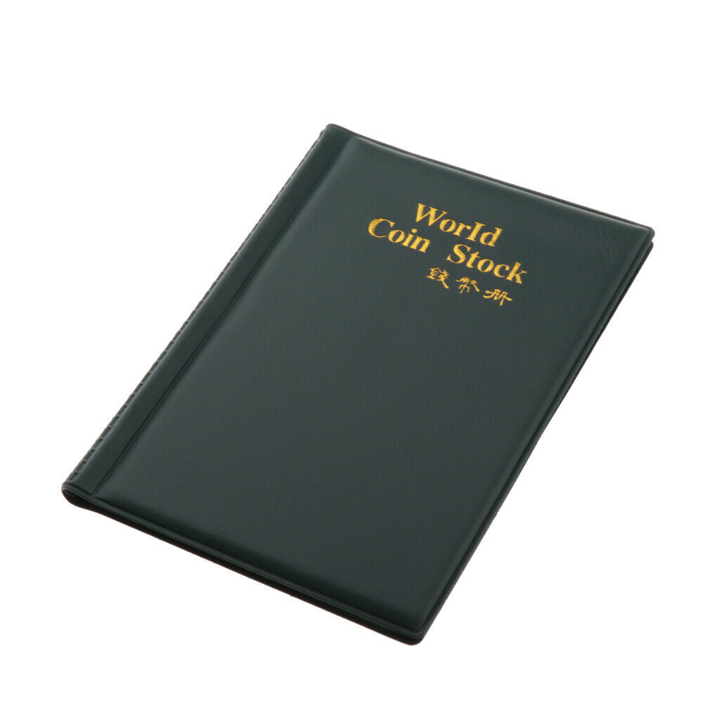 120 Grids Coins Storage Album Commemorative Coin Collector Book  Ink Green