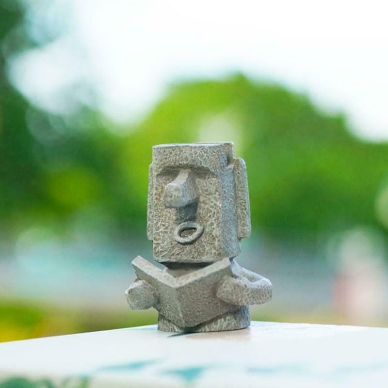 Exquisite Decorative Stone Man Pencil Holder Ideal for Student Children Teacher