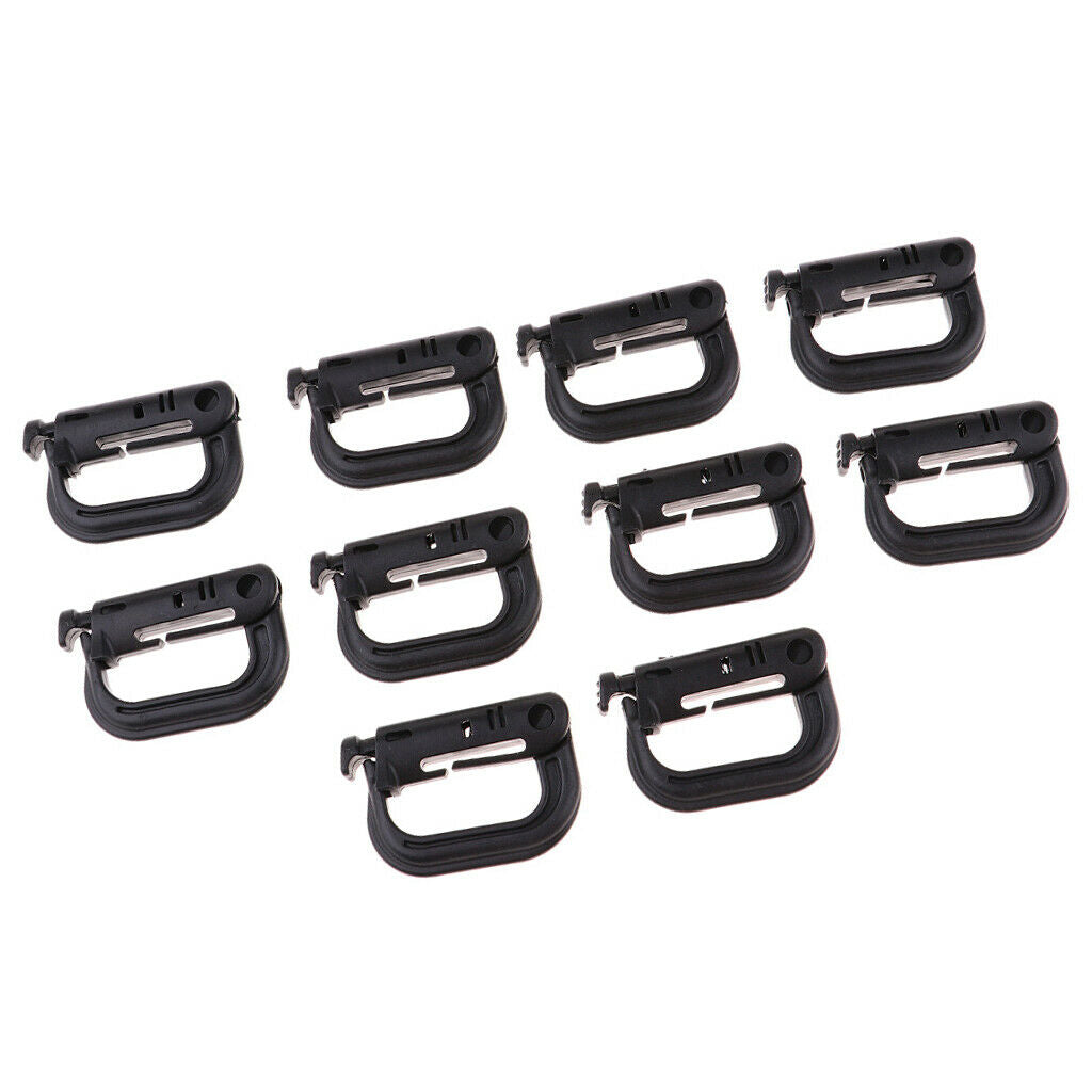 20pcs Keychain  Locking Buckle Carabiner Climbing Hook Attachment