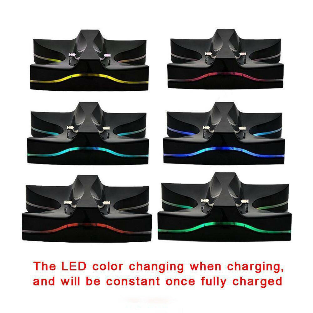 Dual Controller USB Charger Dock Station Charging Stand For PS4 PlayStation4 NEW