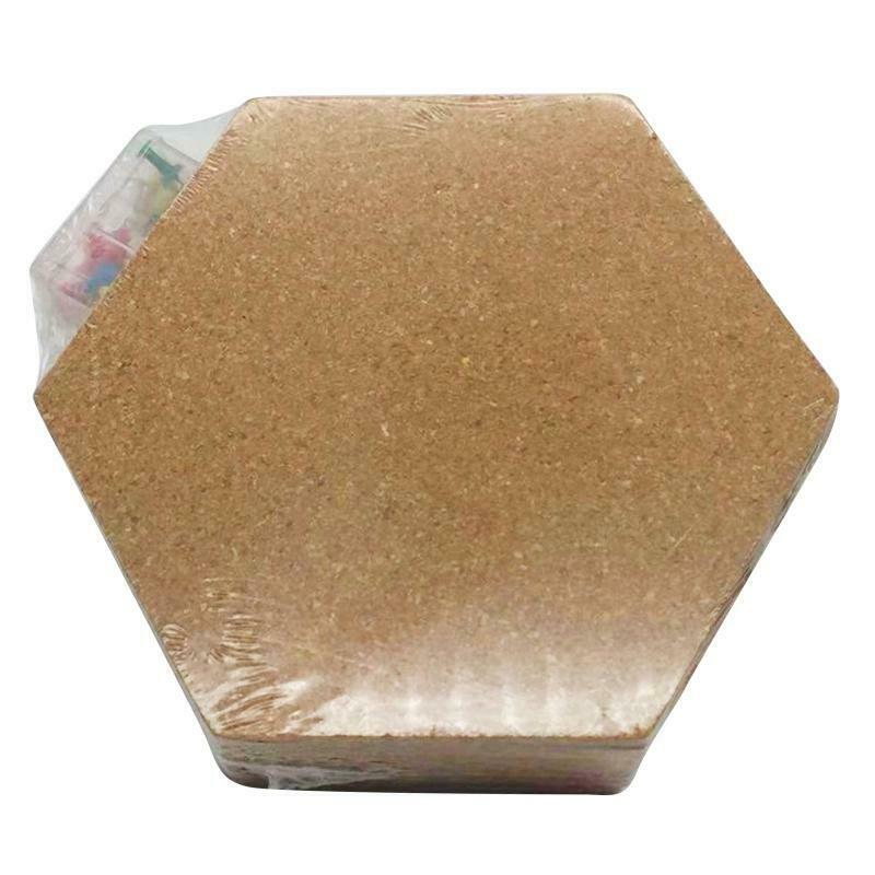 8pcs/set Cork Wood Board Self Adhesive DIY Office Bulletin Notice Message Boards