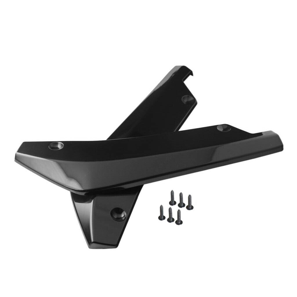 2 Pieces Universal Car Rear Bumper Lip Splitter Fins Spoiler Protector Black