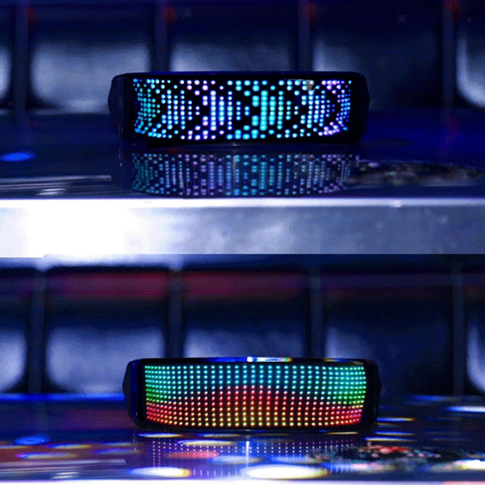 Smart DJ Bluetooth LED Glasses Club Party DIY Eye Glasses Luminous Glasses Sport