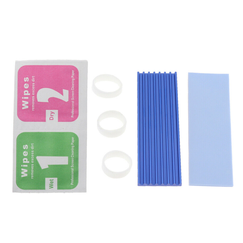 M.2 2280 NVME SSD Solid State Drive Heat Sink Thermal Pad Set Cooling Kit with