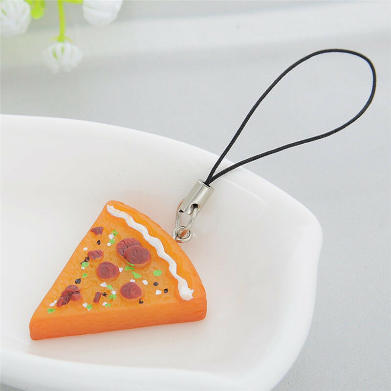 Pizza Pendant Keychain Keyring Best Friends Bag Key Ring Jewelr.l8