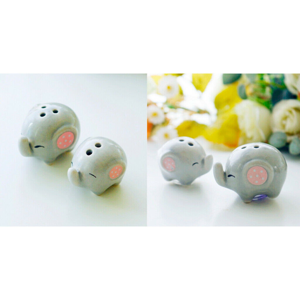 4pcs/set Ceramic Sugar Shaker, Cute Salt and Pepper Shaker, Cruet Spice Jar Set