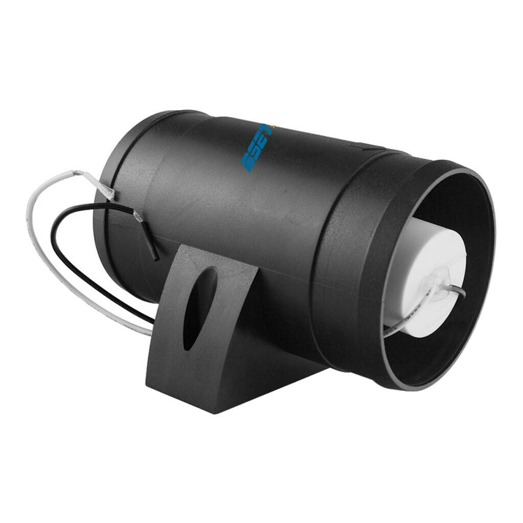 Black 12V Electric in Line Bilge Air Blower 145CFM 3" Outlet Hose for Boat Kayak