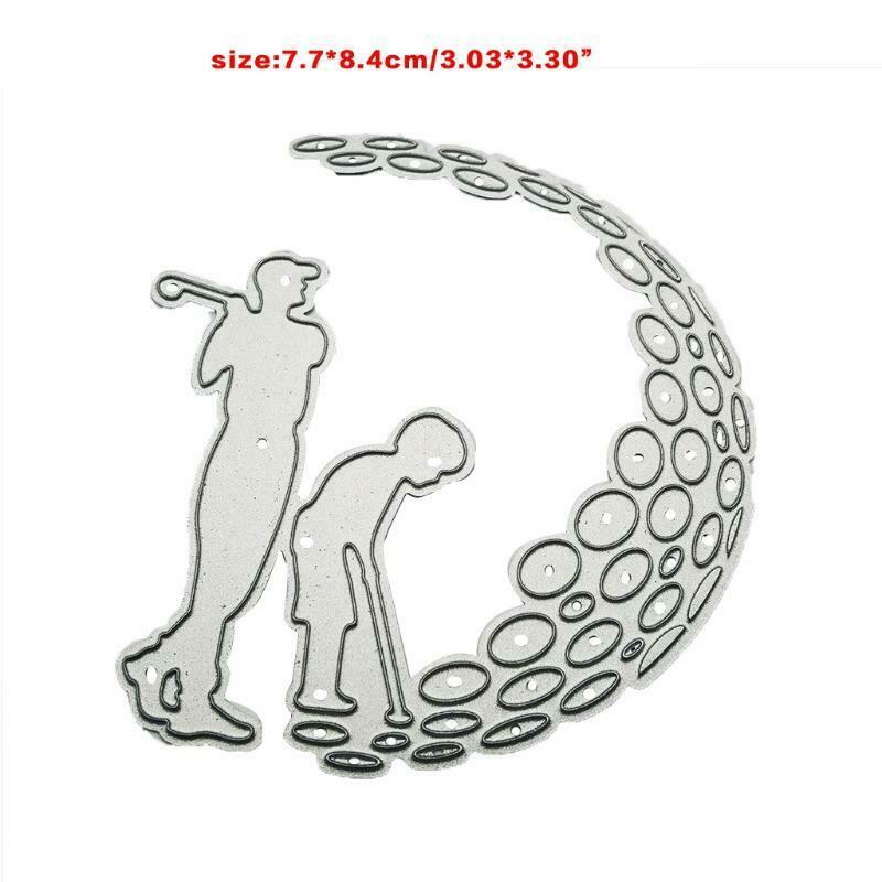 Parent-child Golf Carbon Steel Cutting Dies DIY Scrapbooking Photo Album Paper