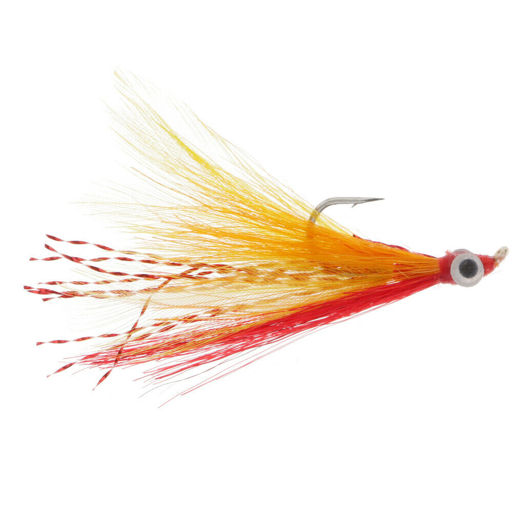 Minnow Fly Fishing Flies Assortment - Saltwater and Bass Flies - Dry Flies for