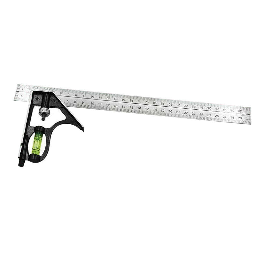 300mm Combination Angle Ruler Measuring Square Ruler Metric Spirit Level