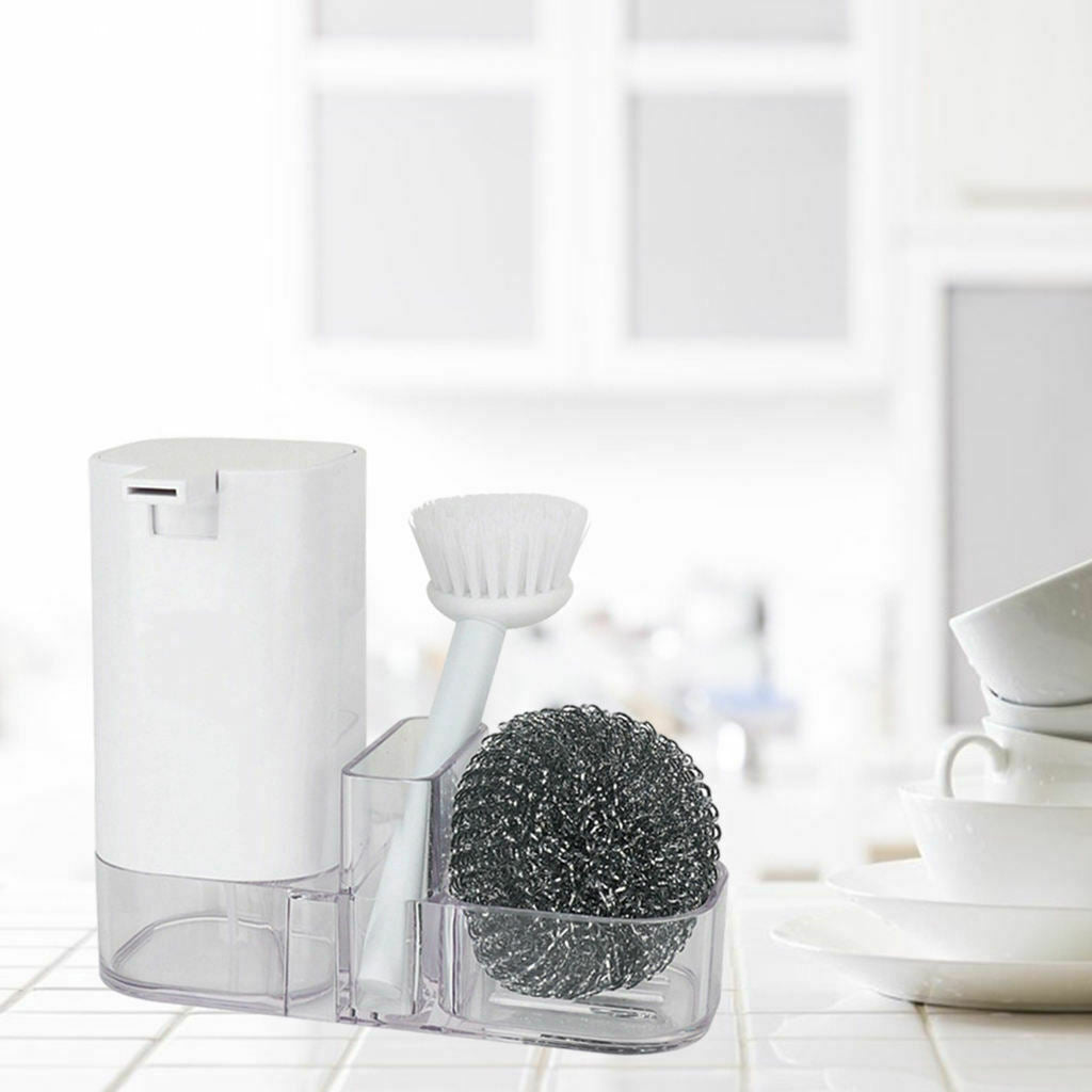 Kitchen Cleaning Kit Holder Rack Organizer Storage Detergent Bottle for Sink