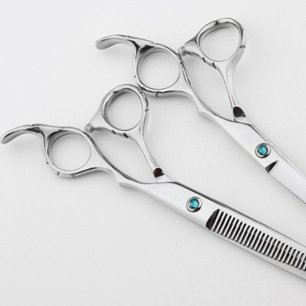 7" Hair Cutting Scissors Set Haircut Home Shears  Comb Styling Kit