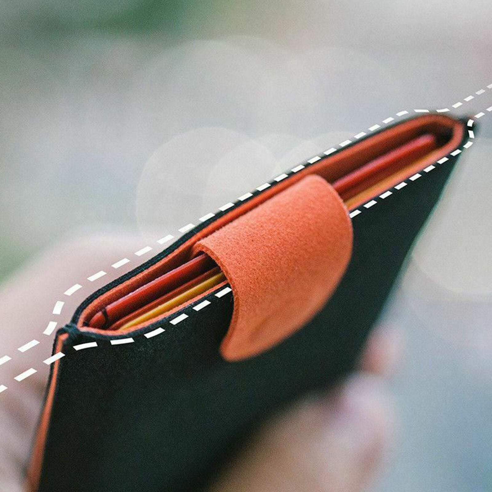 Pulled Design Men Wallet Gradient Mini Portable 5 Cards Color Holders