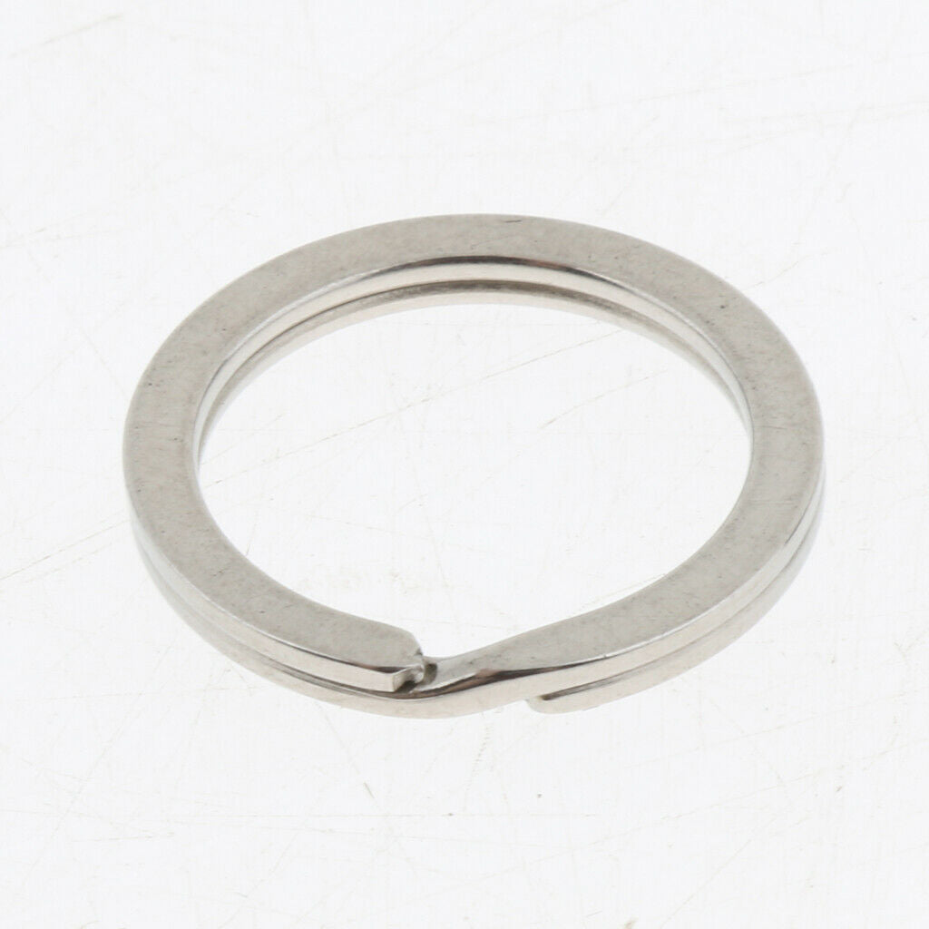 60Pcs Stainless Steel O Ring Sports Key Chain Buckle Holder for Outdoor Camping