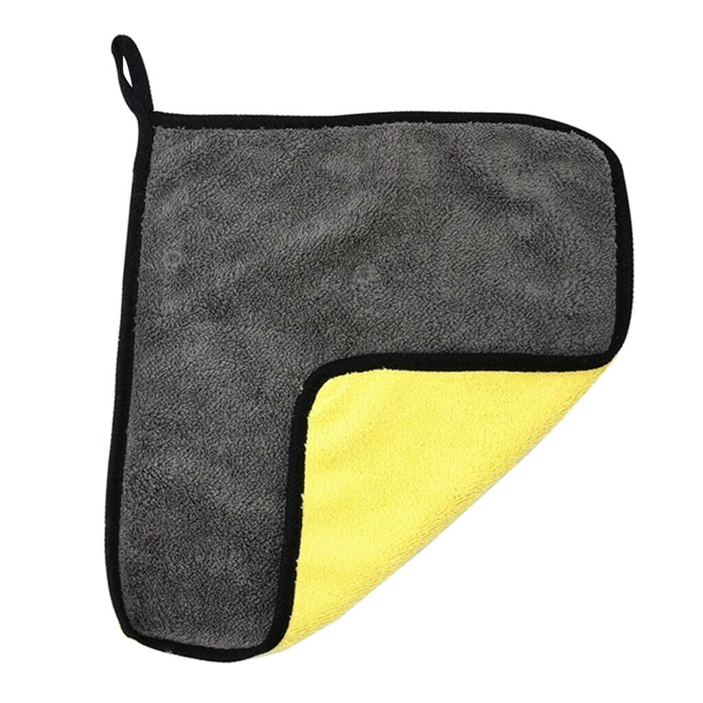 Car Home Household Washing Cleaning Drying Towel Cloth Hemming Plush 38*45cm