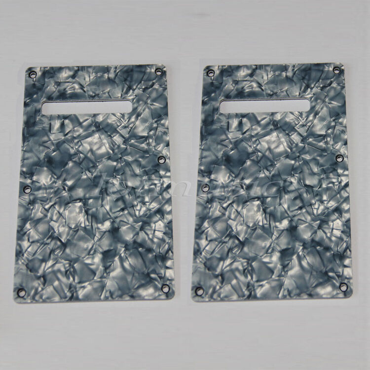 2 Pcs Guitar Back Plate Cavity Cover For Strat Guitar Trem Cover 3 Ply Pearloid