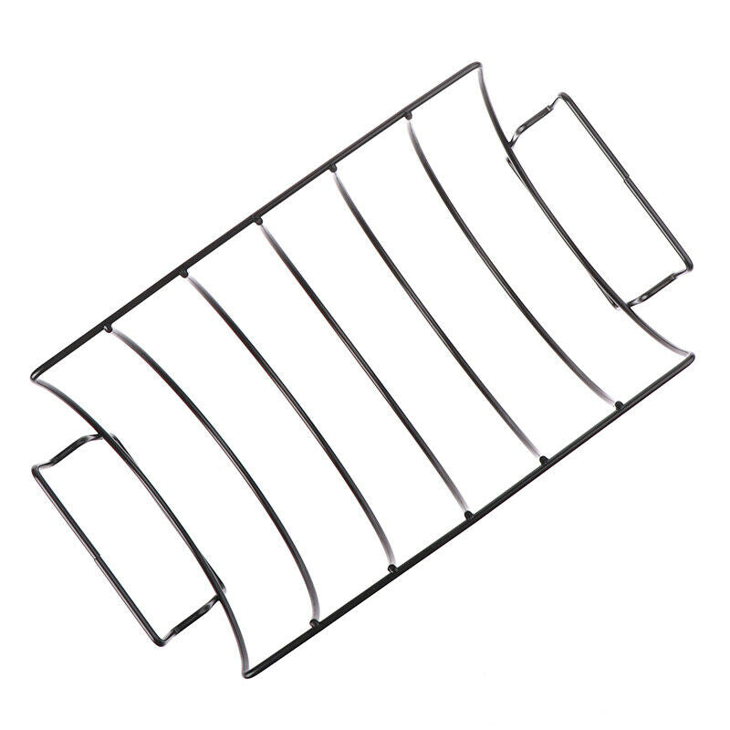 Non-Stick Rib Shelf Stand Barbecue Rib and  Stainless Steel Grilling basketBDAU
