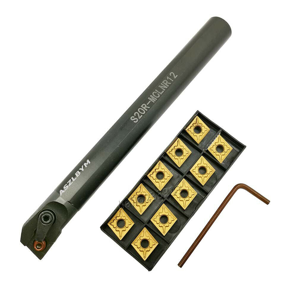 3/4'' x 8'' S20R-MCLNR12 Boring Bar Turning Tool Holder + CNMG120408 inserts