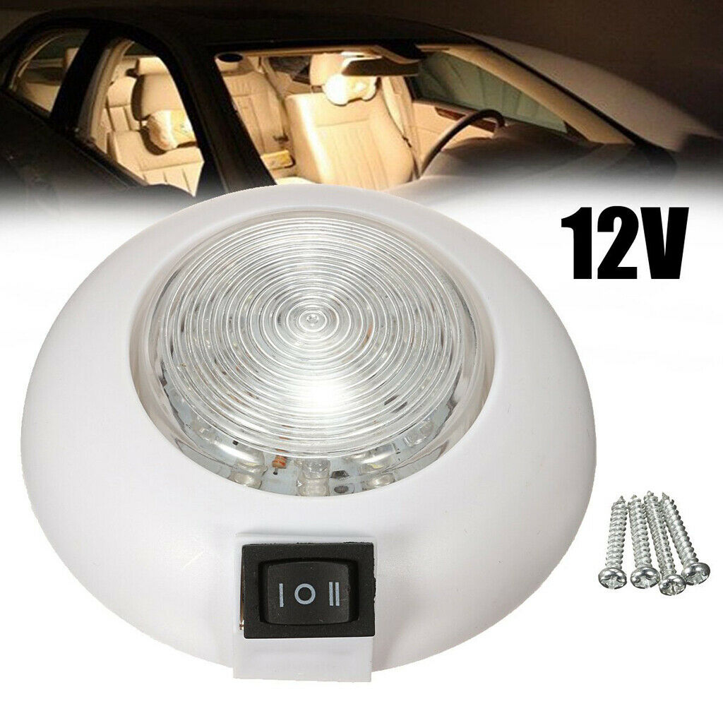 Car LED Dome Roof Ceiling Light Lamp Van Truck Toplight White Red Light