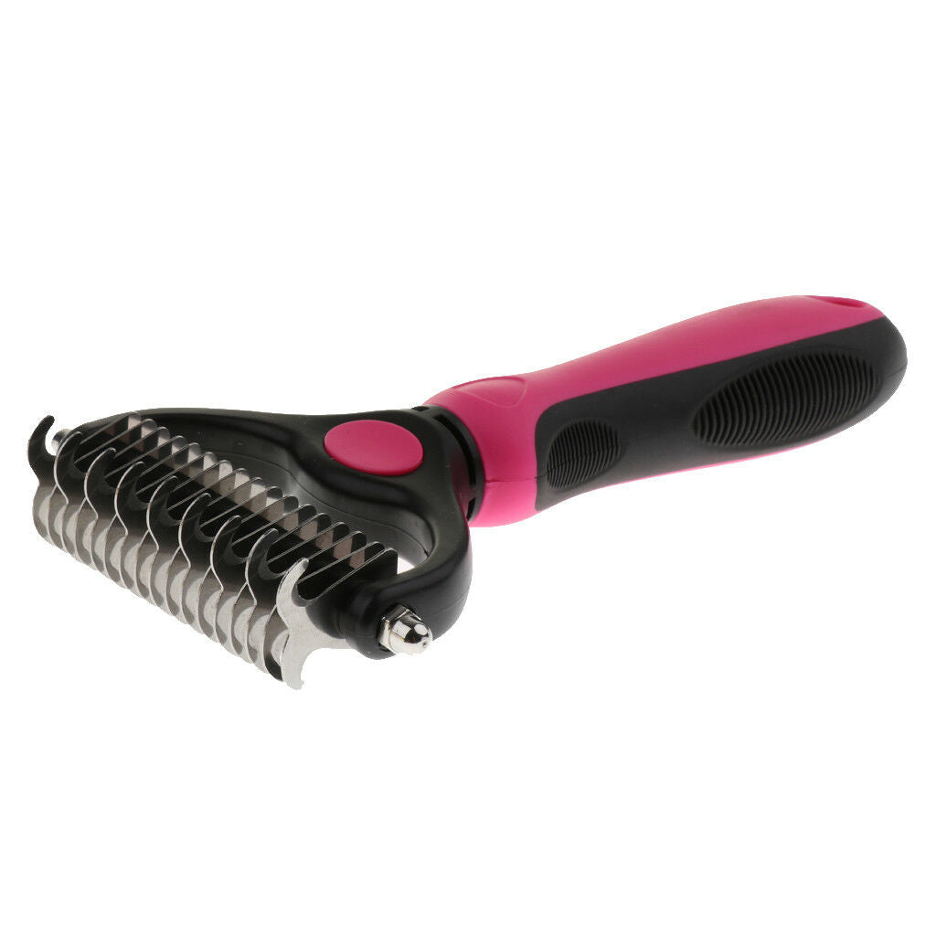 Plastic Hair Detangling Comb Remove Grooming Rake Brush for Pet Dog Cat