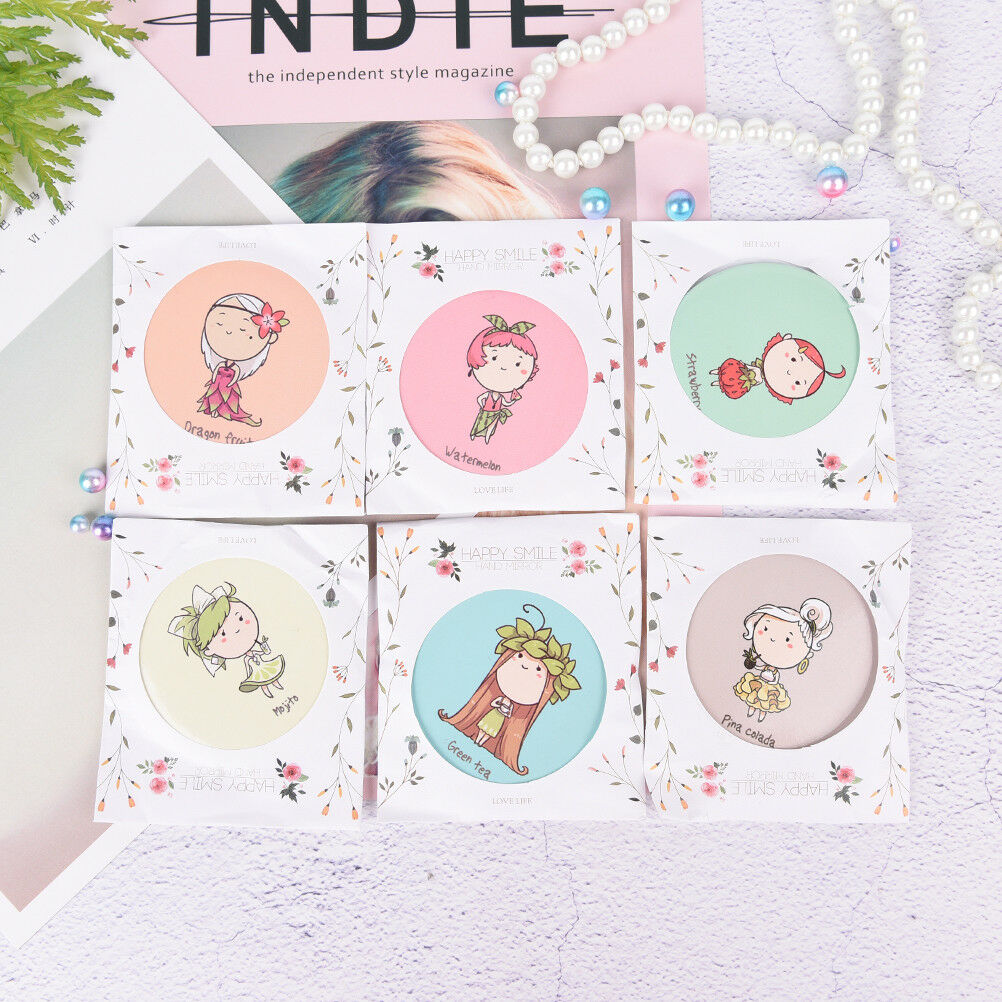 1x Lady Girl Cute Mini Makeup Cosmetic Portable Pocket Mirror Random Colo.l8