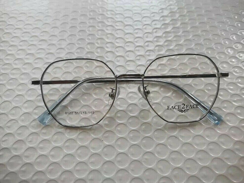 8122 Myopia Optical Frame Eyeglasses Square Lens Student Male Trendy Alloy X1