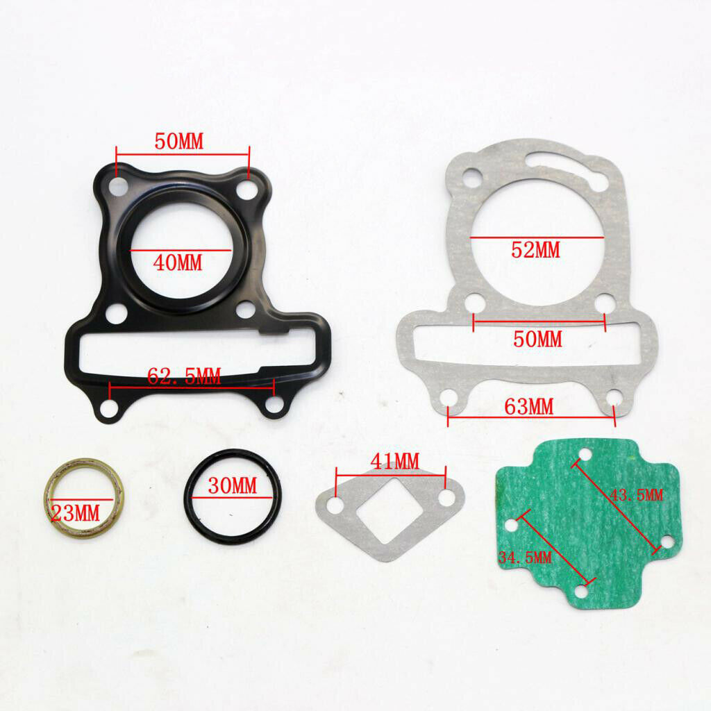 Engine Cylinder Head Base Gasket Kit for GY6 50 Scooters - Professional