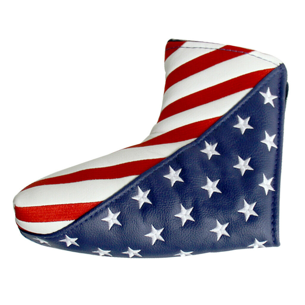 Waterproof Club Headcover PU Leather USA Covers Head Cover Protector Sleeve