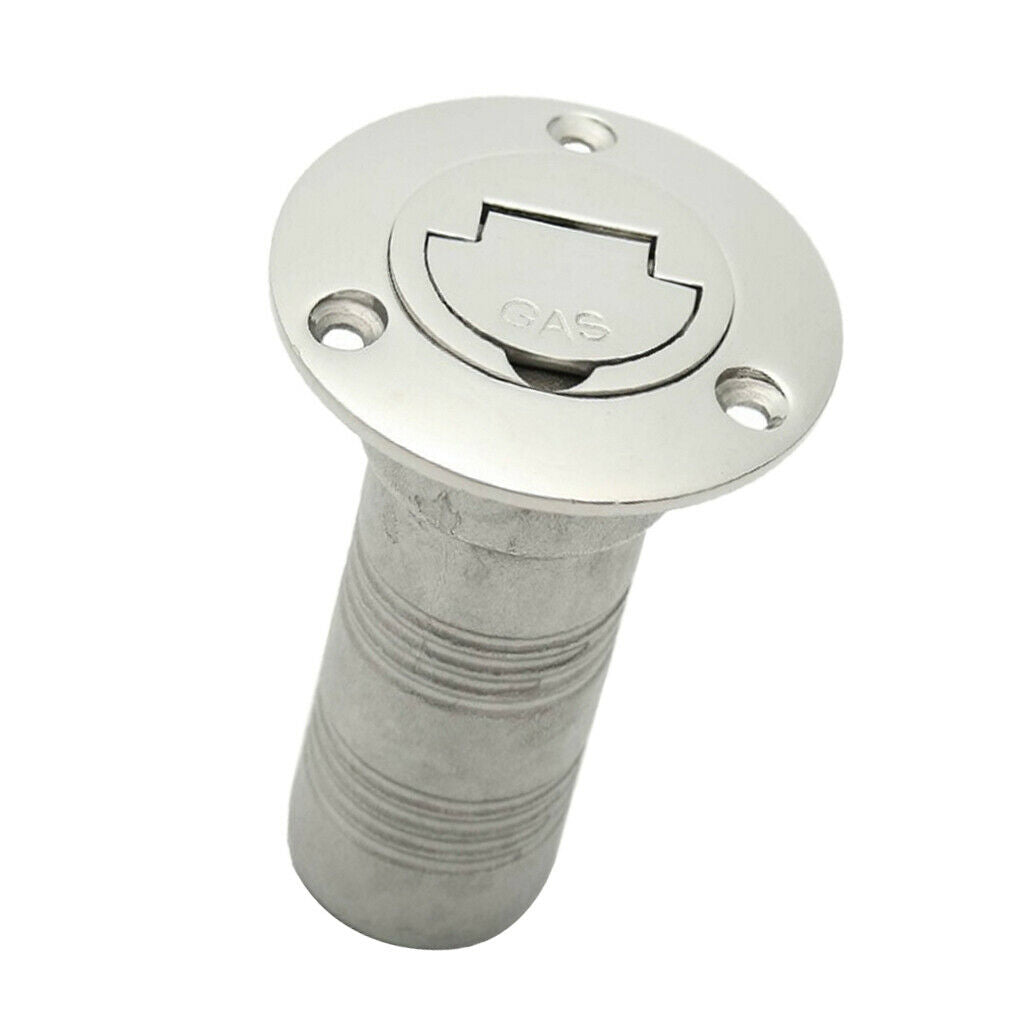 High Polished Boat Gas Oil Deck Fill Filler & Keyless Lift   38mm/1.5in