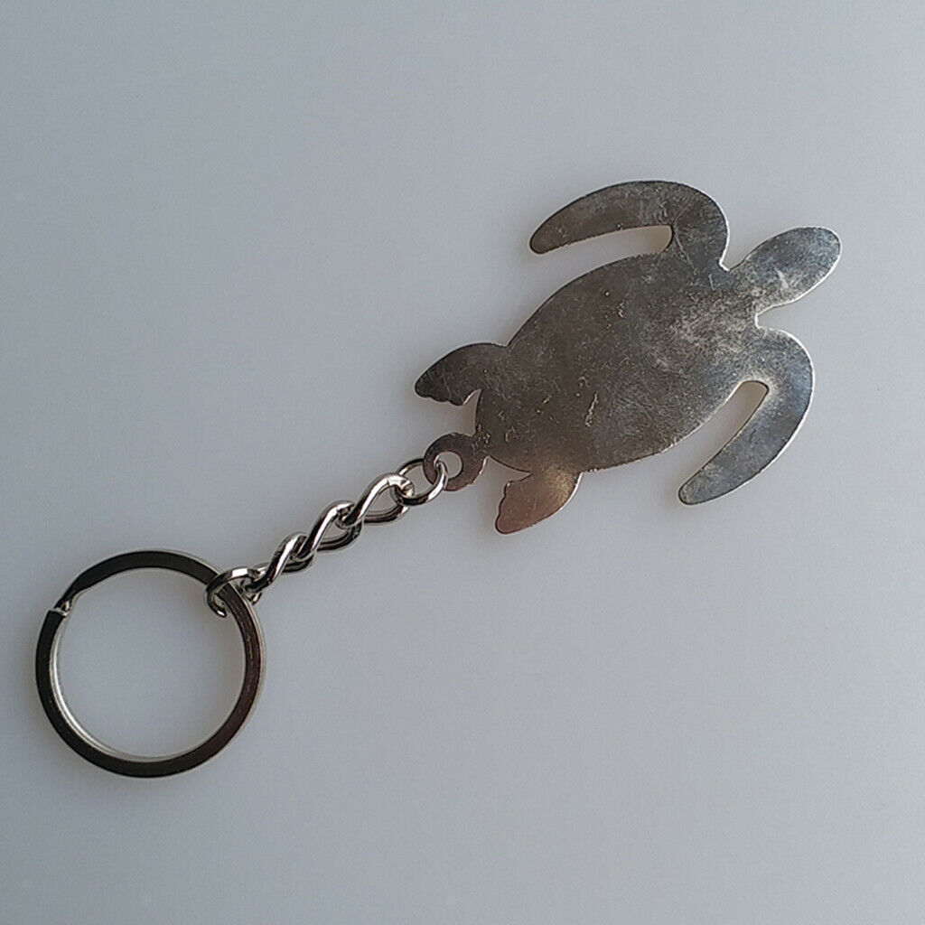Zinc Alloy Sea Turtle Keychain Key Chain Holder with Keyring Charm Bag Tag