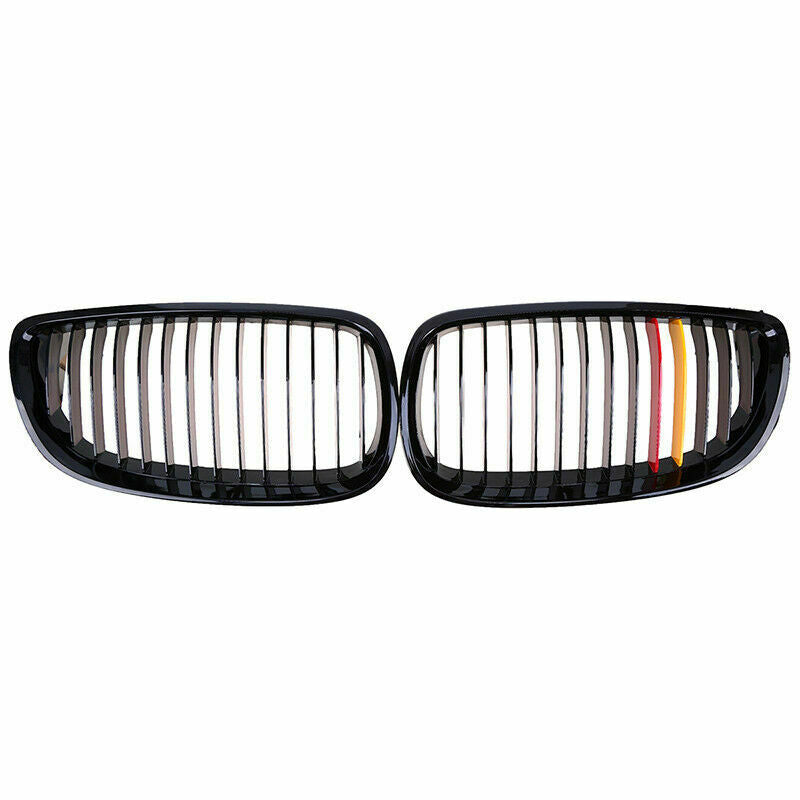 For BMW E90 E92 E93 M3 328i 335i Front Bumper Kidney Grille Grill Glossy Black