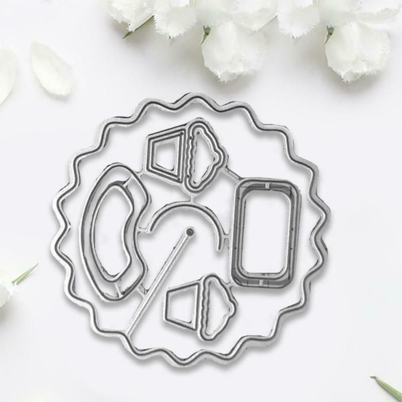 Rainbow Metal Cutting Dies Stencil DIY Scrapbooking Album Paper Card Template