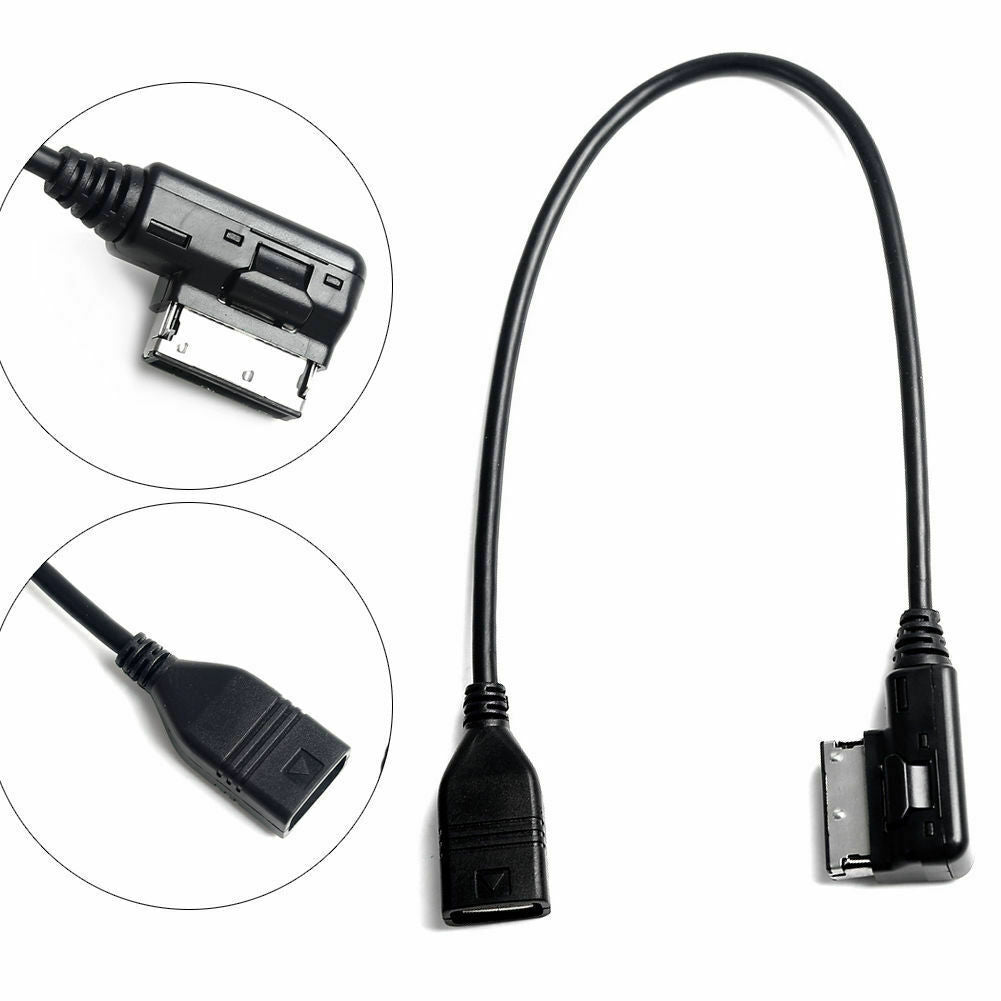 USB AUX Music MDI MMI AMI to USB Female Interface Data Wire For AUDI For VW MK5