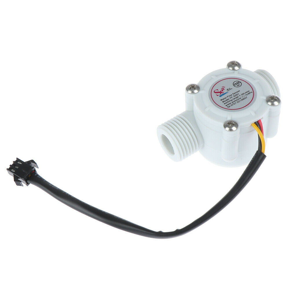 1Pc 1/2'' water flow sensor control effect flowmeter hall 1-30L/min for Ardu Tt
