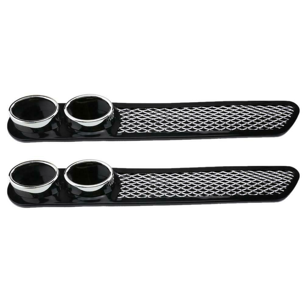 2pcs Car Plastic Dummy Dual Exhaust Pipe Stickers Car Styling Accessory
