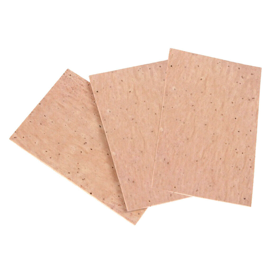 Natural 3 Pcs Wooden Cork Sheet Alto Tenor Saxophone Accessories Parts