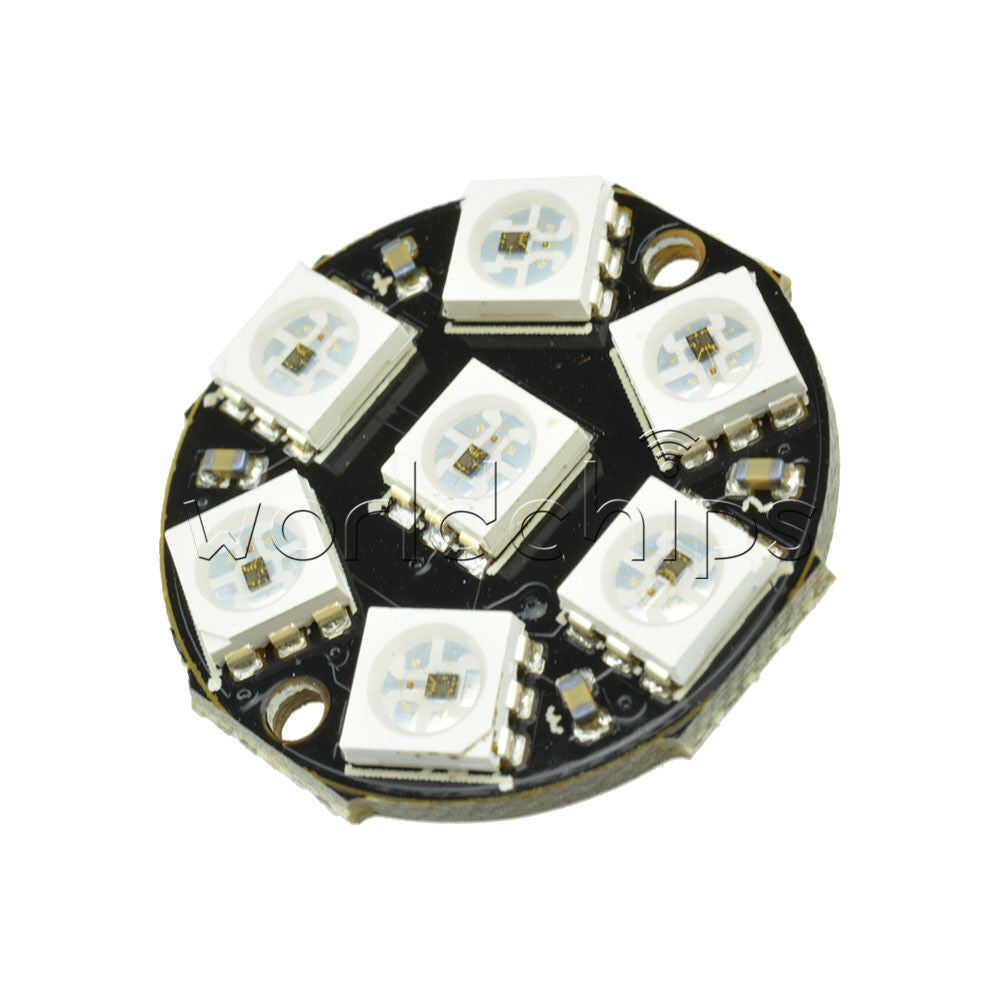2PCS 7-Bit WS2812 5050 RGB LED Round LED Stable Board for Arduino