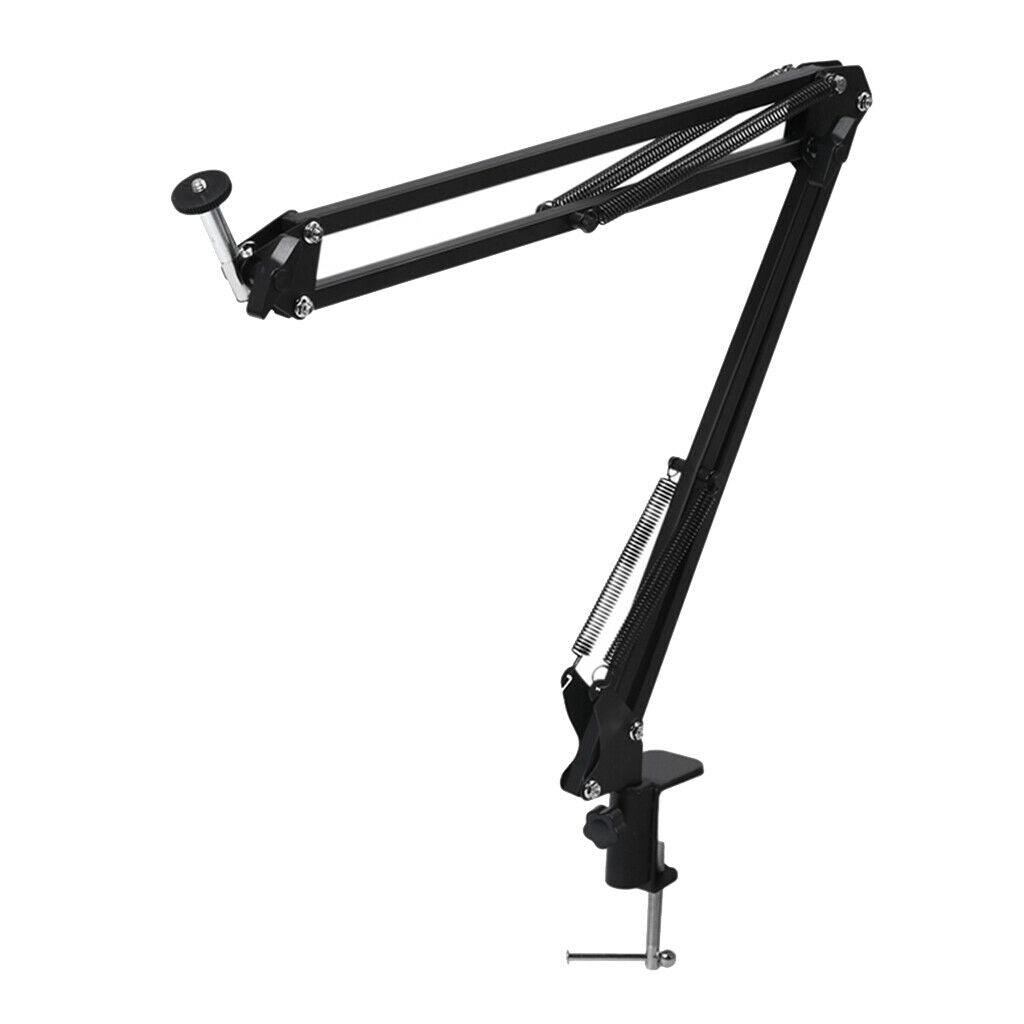 Microphone Stand Heavy Duty Boom Scissor Arm Stand for Broadcasting Recording