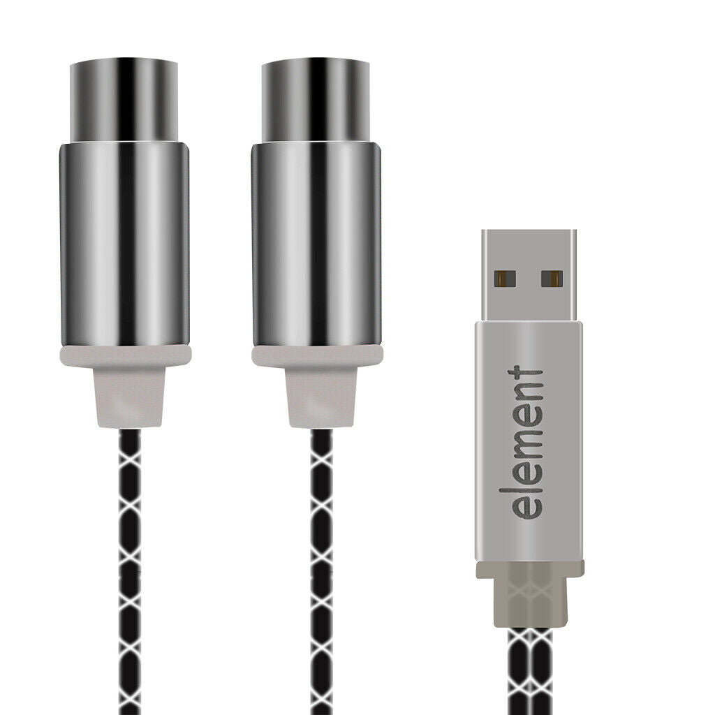 Copper MIDI to USB Converter Line Connection Dual End Cable Supplies for PC