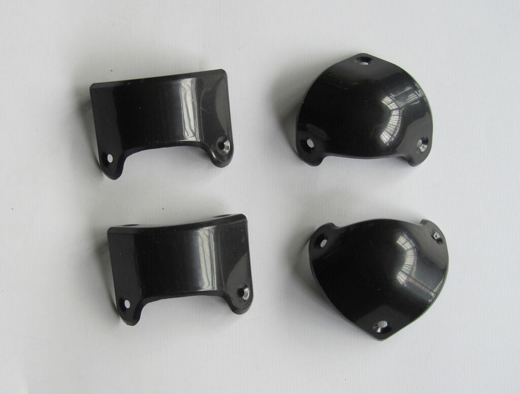 2x Front 2x Rear Black Plastic Guitar AMP Amplifier Cabinet Corner for Marshall