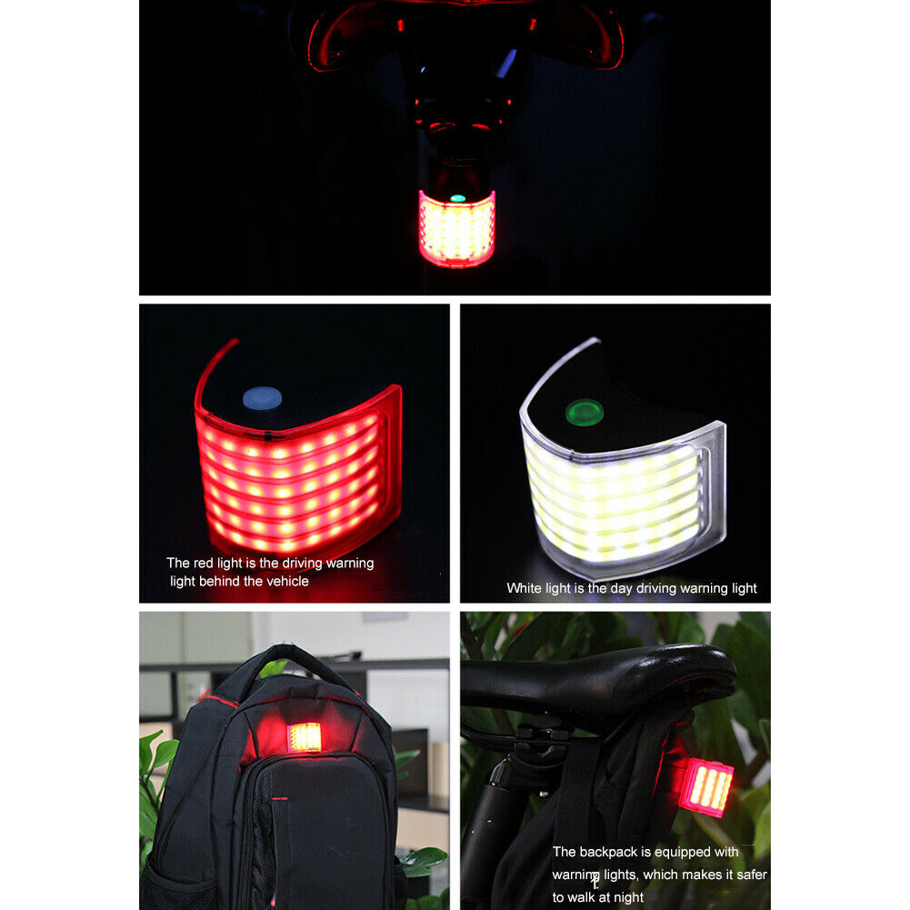 USB Bike Rear Light LED Light MTB Road Bicycle Taillight Rechargeable Waterpro @