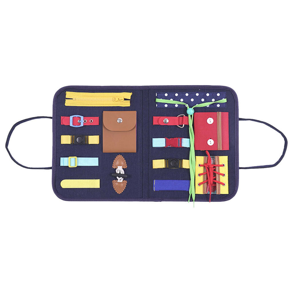 Felt Busy Board, Montessori Sensory Board, Toddlers Develops Basic and Motor
