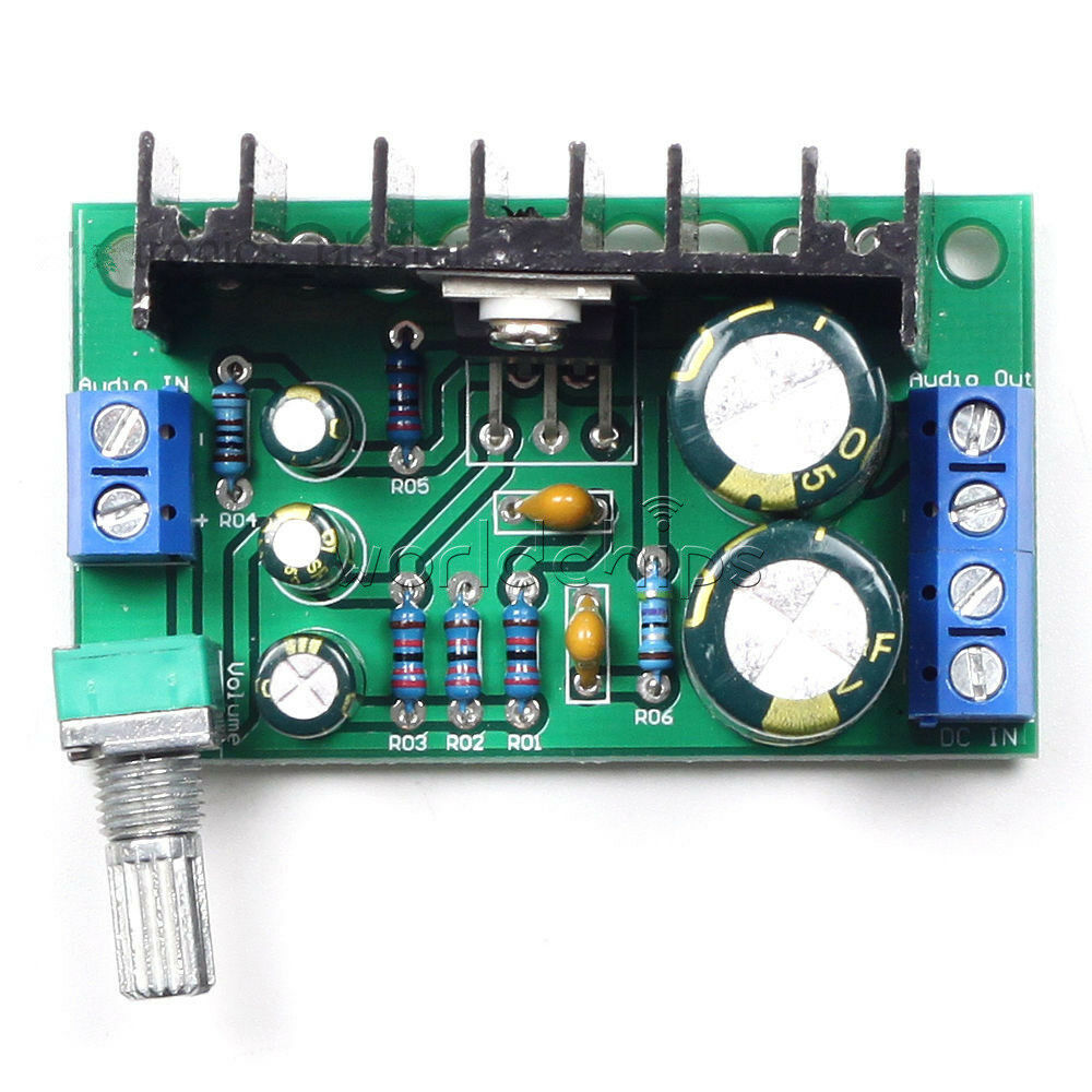 DC 12-24V AC 5-24V TDA2050 Mono 1 Channel Class AB Audio Power Amplifier 5-120W