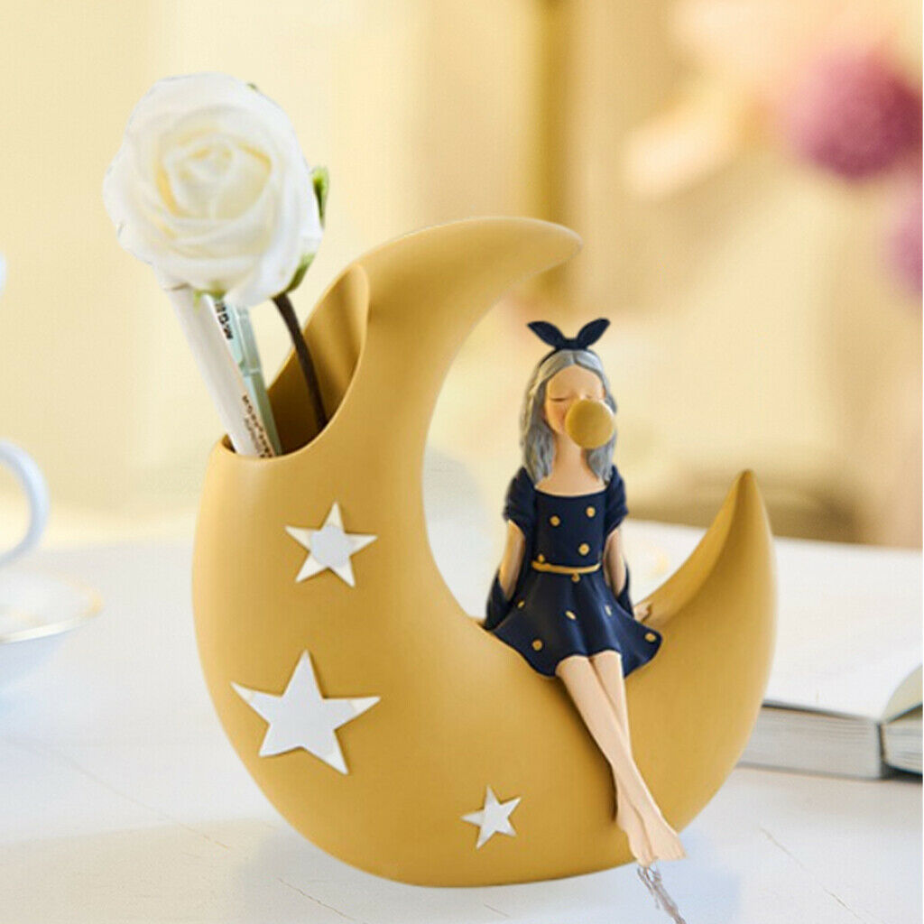 Multifunctional Pen Holder Stand Pencil Cup Pot Dry Flower Holder for Desk