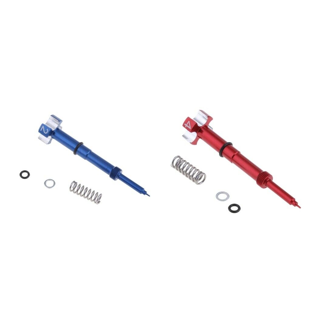 2 Sets of Fuel Mixture Screw Red And Blue Fuel Adjusting Screw Carburetor, for