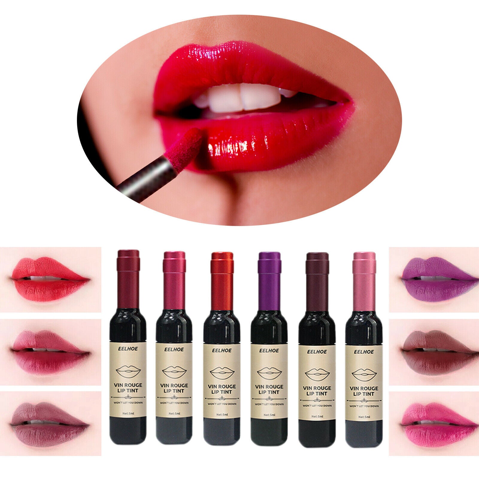 Wine Liquid Lipstick Liquid Lipstick Make Up Gloss Baby Pink Lip For Women