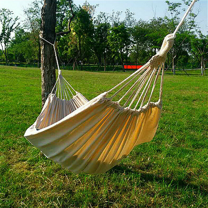 Thick Canvas Hammock Swing Outdoor Dormitory Camping Hanging Chair 200*150cm New