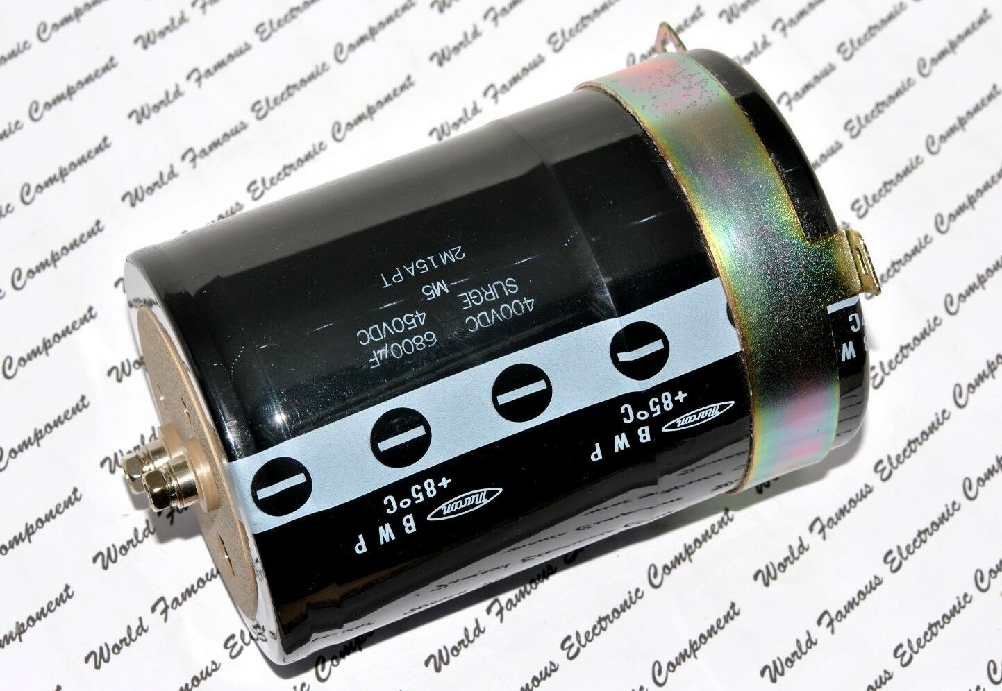 1pcs - MARCON BWP 6800uF 400V Screw Terminal Electrolytic Capacitor